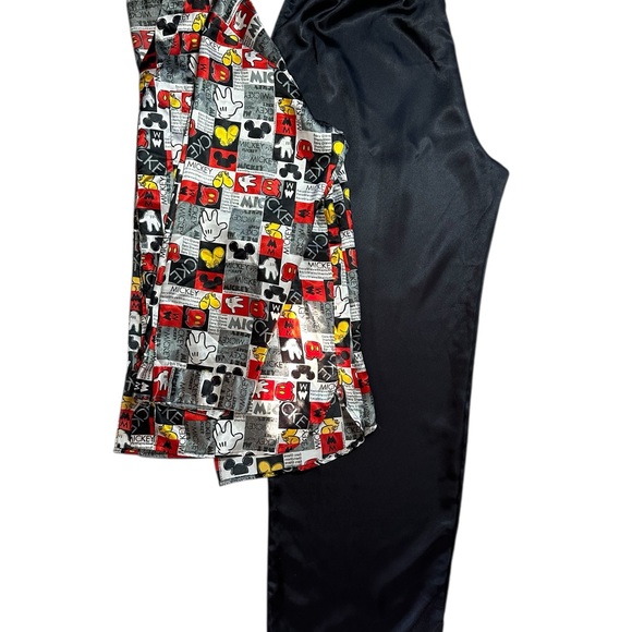 Disney Black Pants pijama  with Mickey Print Shirt - Picture 4 of 7